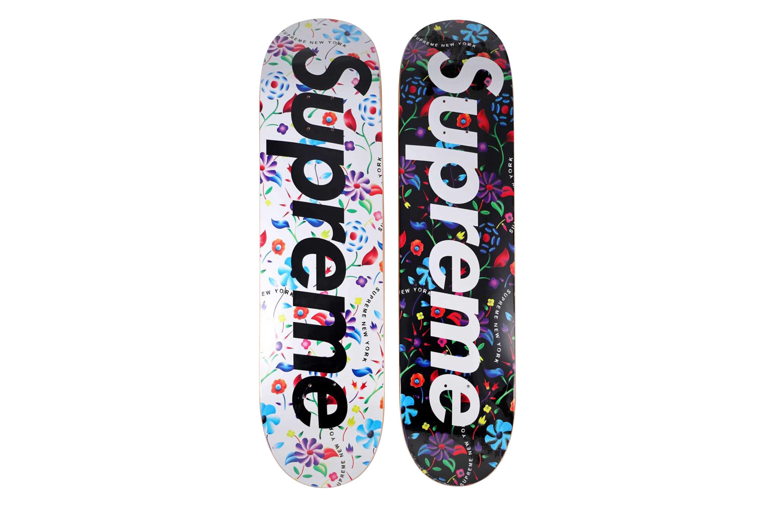Airbrush Floral Supreme Skateboard Deck Set - artistskateboard.com