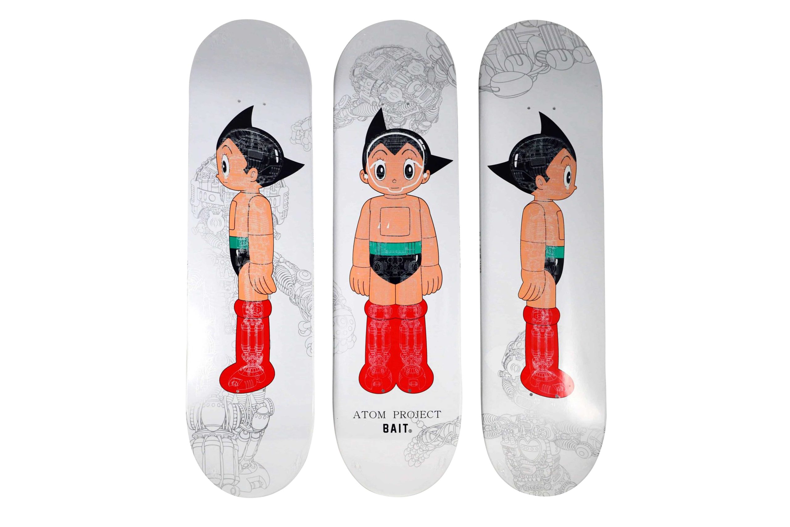 Astro Boy Bait Skateboard Deck Set Glow In the Dark GID LTD - artistskateboard.com