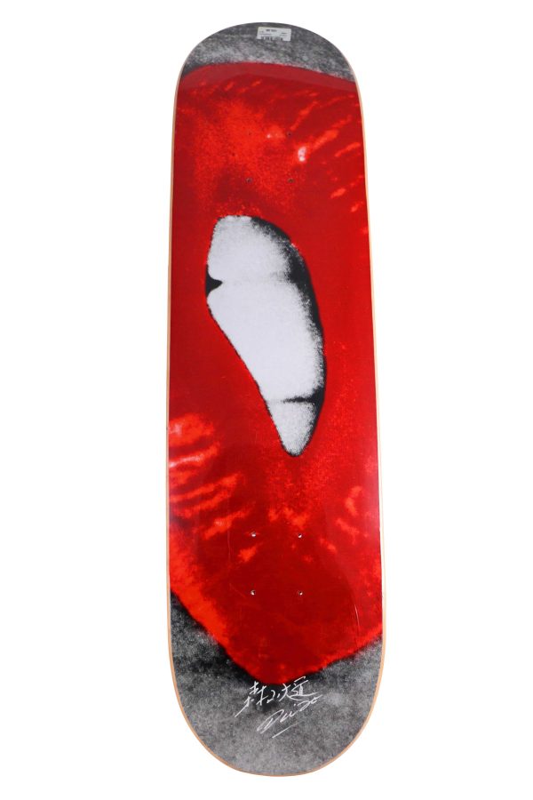 Daido Moriyama Red Lip Bar Skateboard Deck - artistskateboard.com
