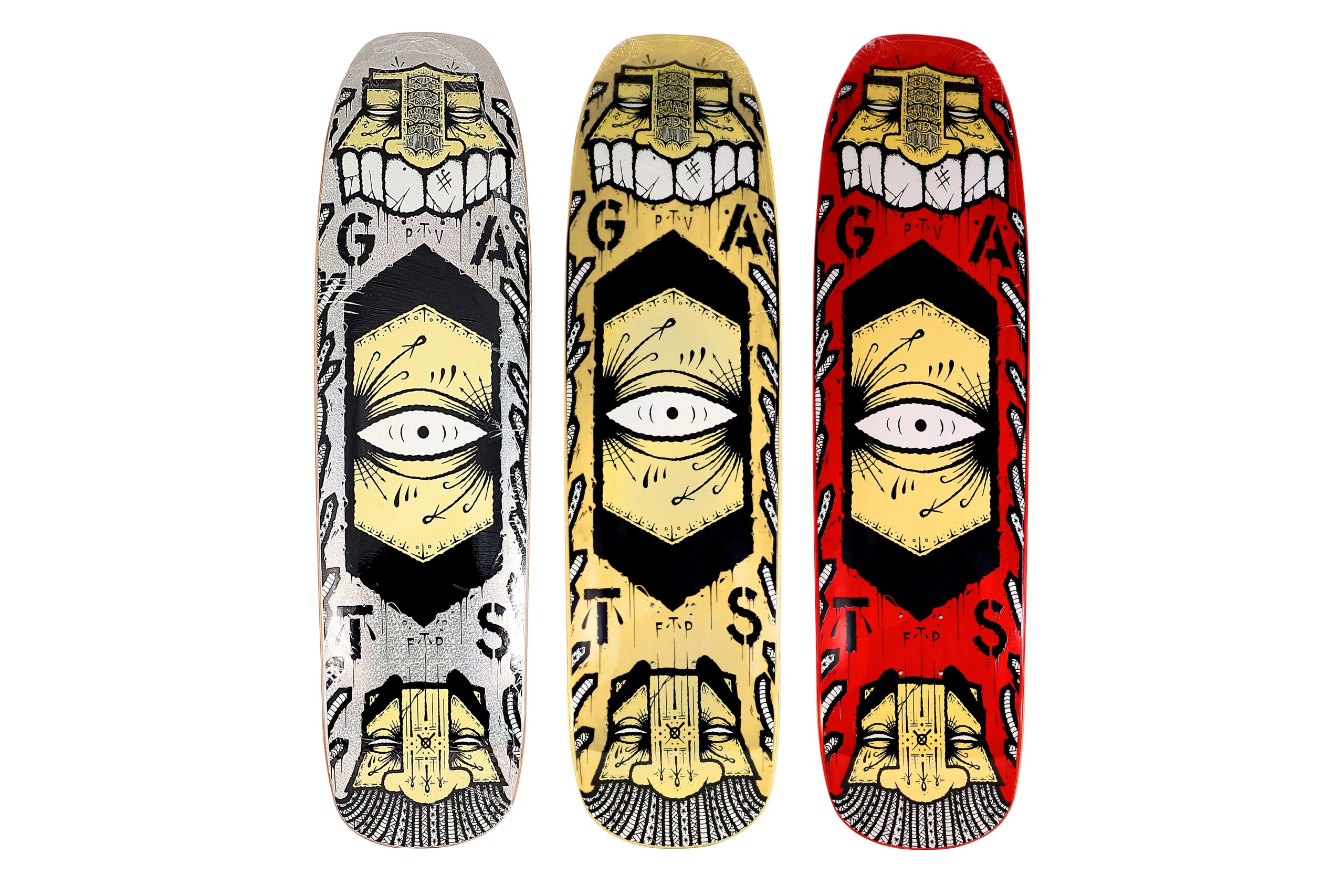GATS Cruiser Skateboard Skate Deck Set of 3 - artistskateboard.com