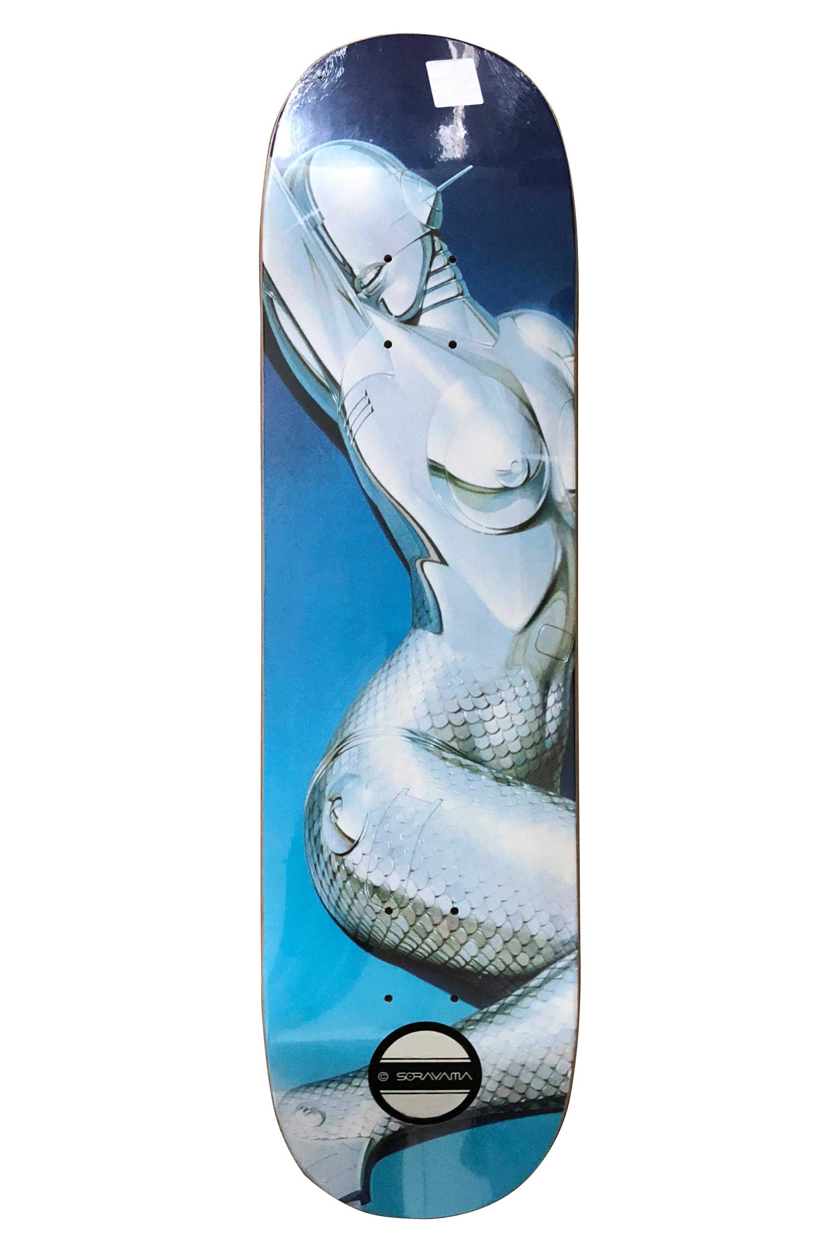 Hajime Sorayama Mermaid Robot Skateboard Skate Deck - artistskateboard.com