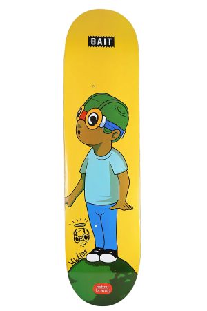 Hebru Brantley Flyboy Signed Skateboard Deck - artistskateboard.com