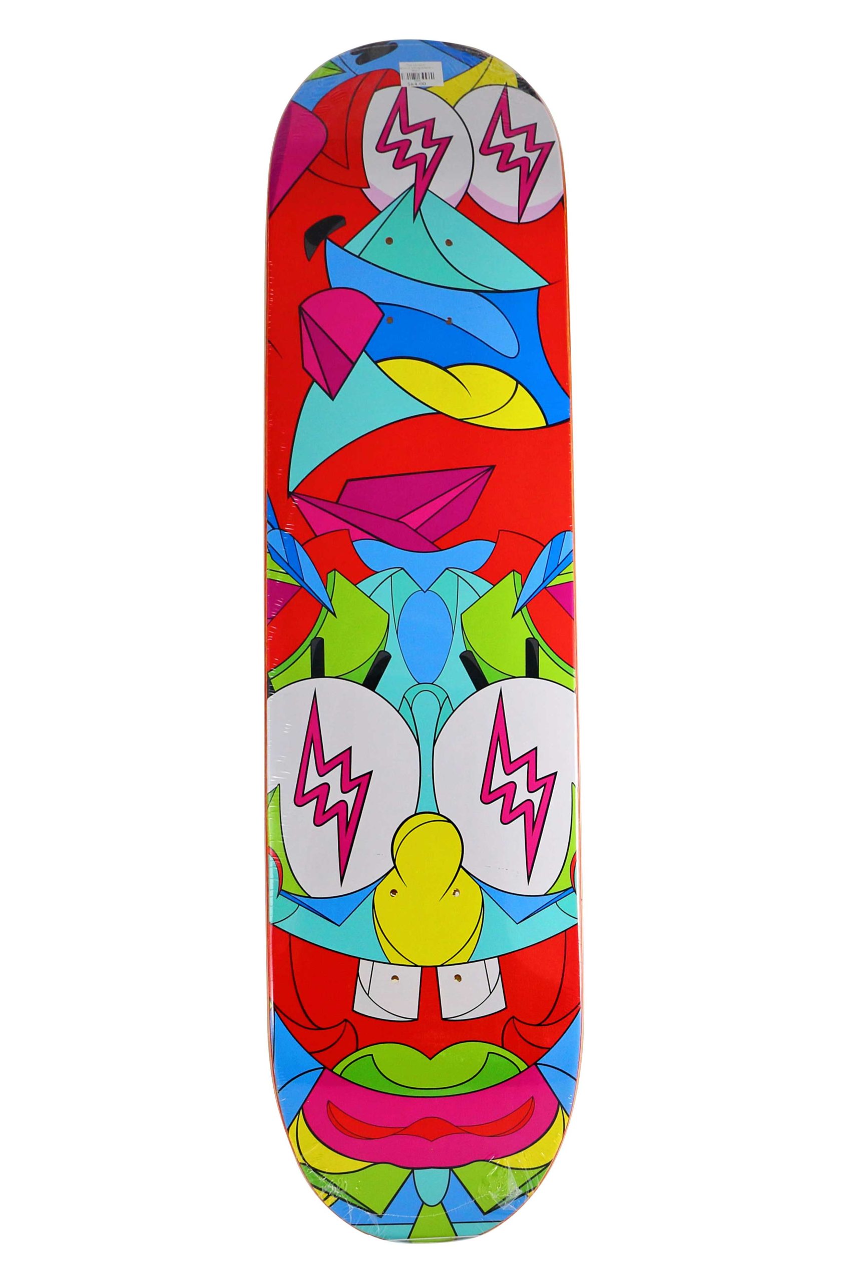 Louis De Guzman Spongebob x J Balvin Rainbow Skateboard Deck - artistskateboard.com
