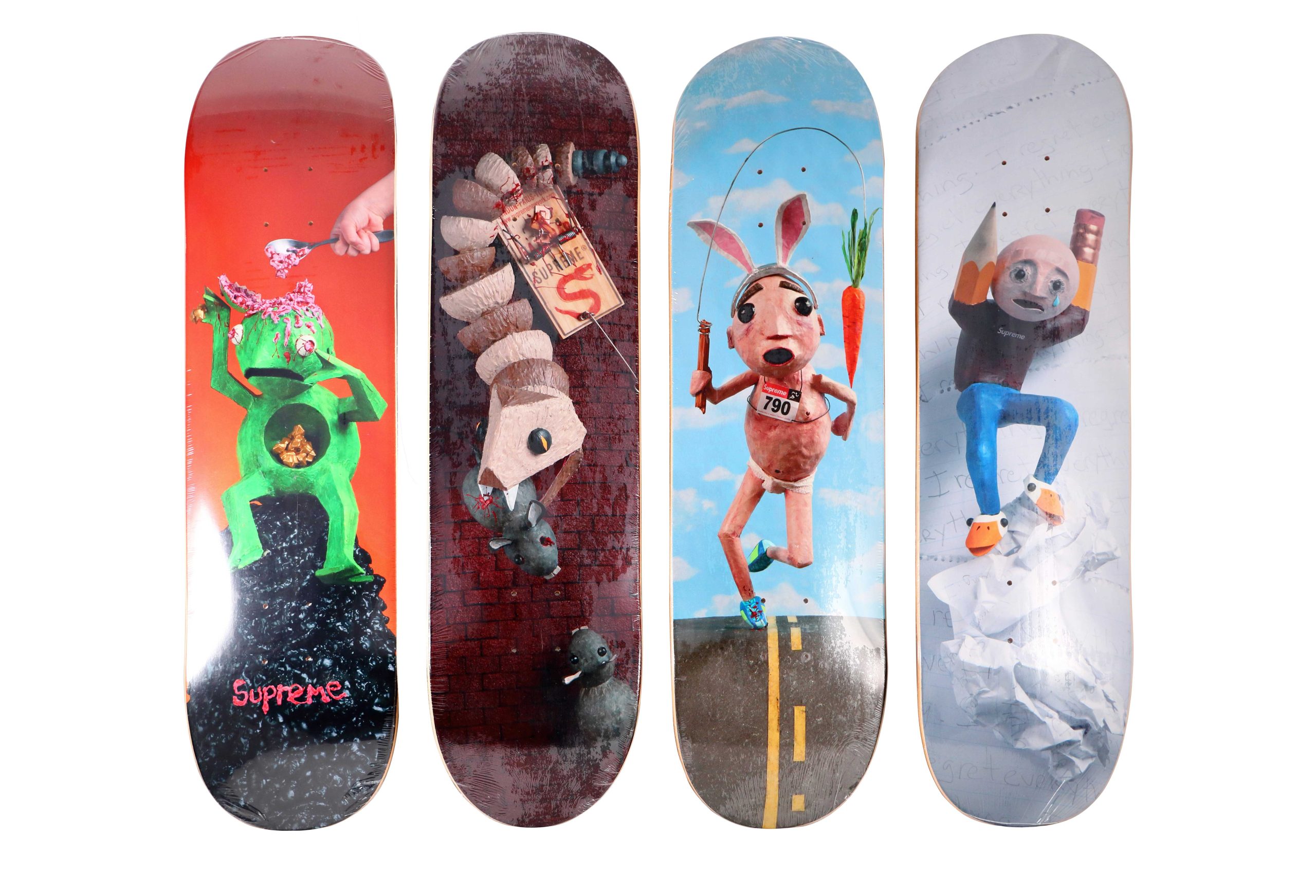 Mike Hill x Supreme Skateboard Deck Set - artistskateboard.com