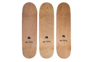 Nobuyoshi Araki Geisha Triptych Signed Skateboard Decks - artistskateboard.com