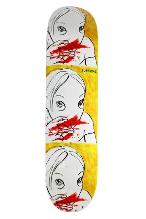 Rita Ackermann x Supreme Nose Bleed Skateboard Deck - artistskateboard.com