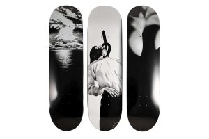 Robert Longo x Supreme Skateboard Deck Set of 3 - artistskateboard.com