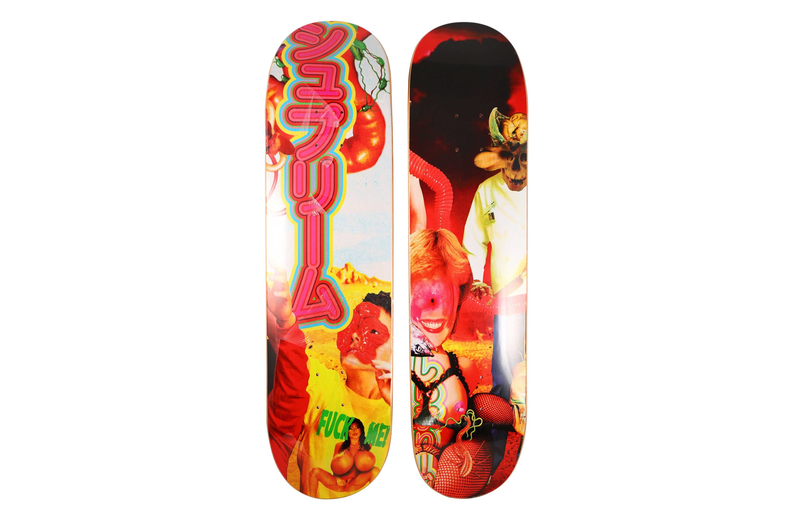 Sekintani La Norihiro x Supreme Skateboard 2 Deck Set - artistskateboard.com