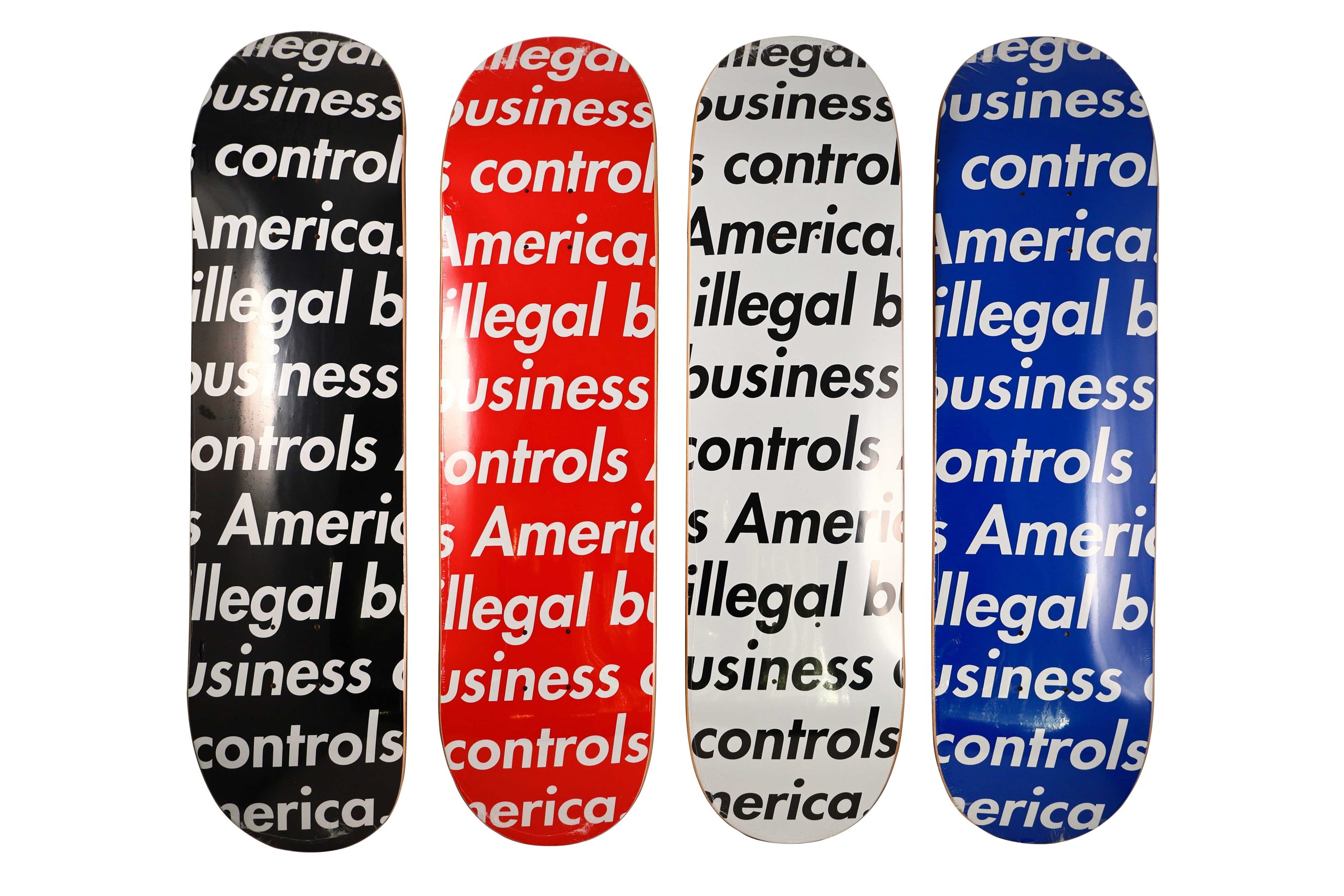 Supreme Illegal Business Controls America Skateboard 4 - artistskateboard.com